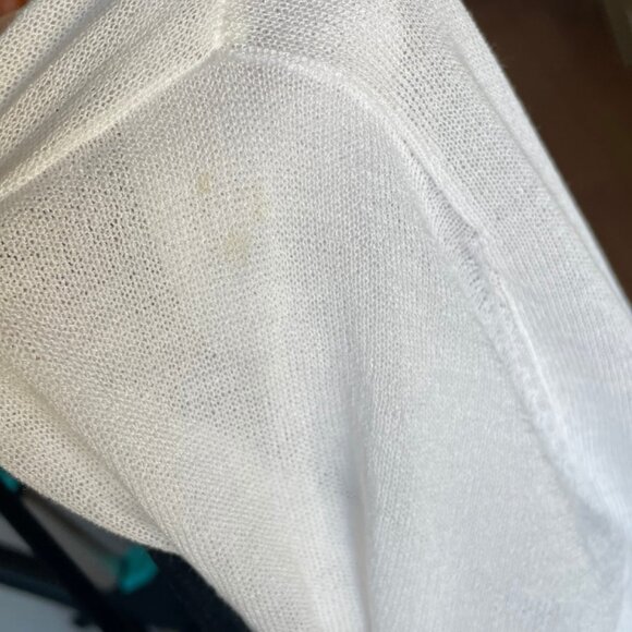 chicos white sheer cardigan size 1 (small) - Picture 10 of 10